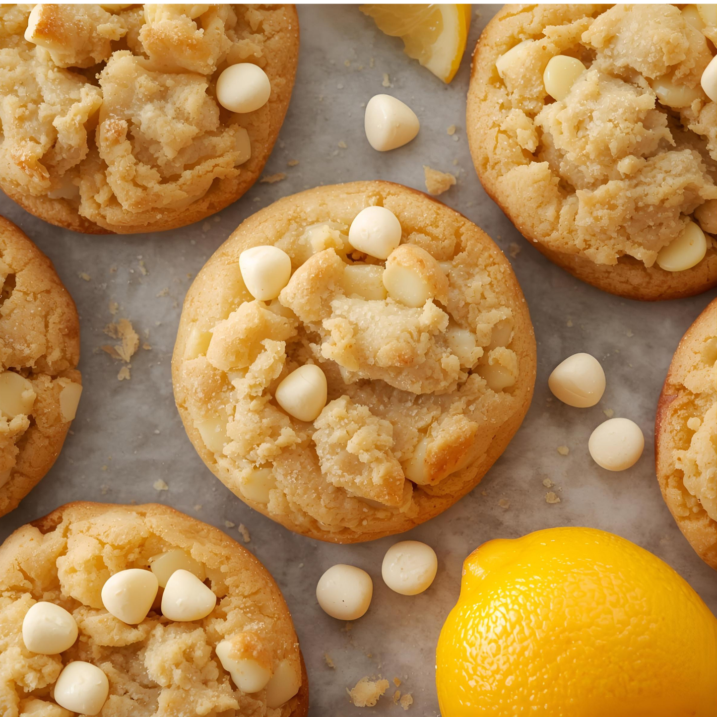 White Lemon Choc Chip Cookies